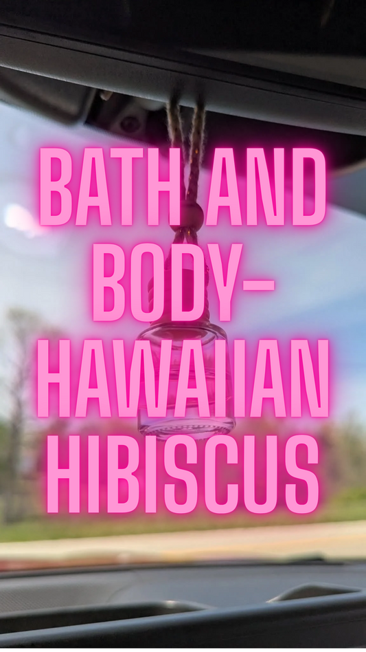 Hawaiian Hibiscus Oil Diffuser Car Air Freshener, 4-6weeks scent