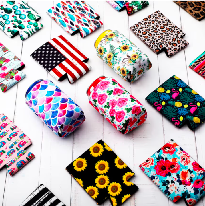 Tie Dye Neoprene Can Coolie Koozies Sleeve Cooler