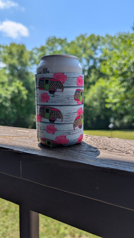Chic Camper Neoprene Can Coolie Koozies Sleeve Cooler