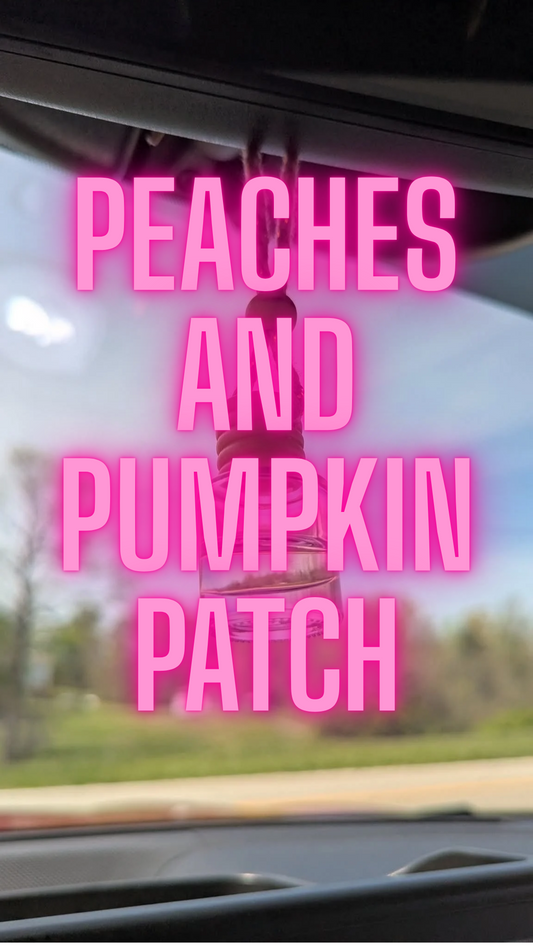 Peaches and Pumpkin Patch Oil Diffuser Car Air Freshener, 4-6weeks scent