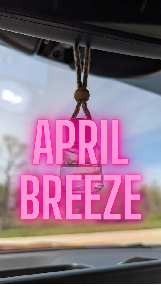 April Breeze Oil Diffuser Car Air Freshener, 4-6weeks scent