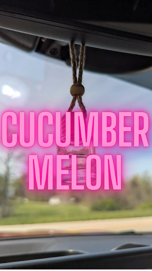 Cucumber Melon Oil Diffuser Car Air Freshener, 4-6weeks scent