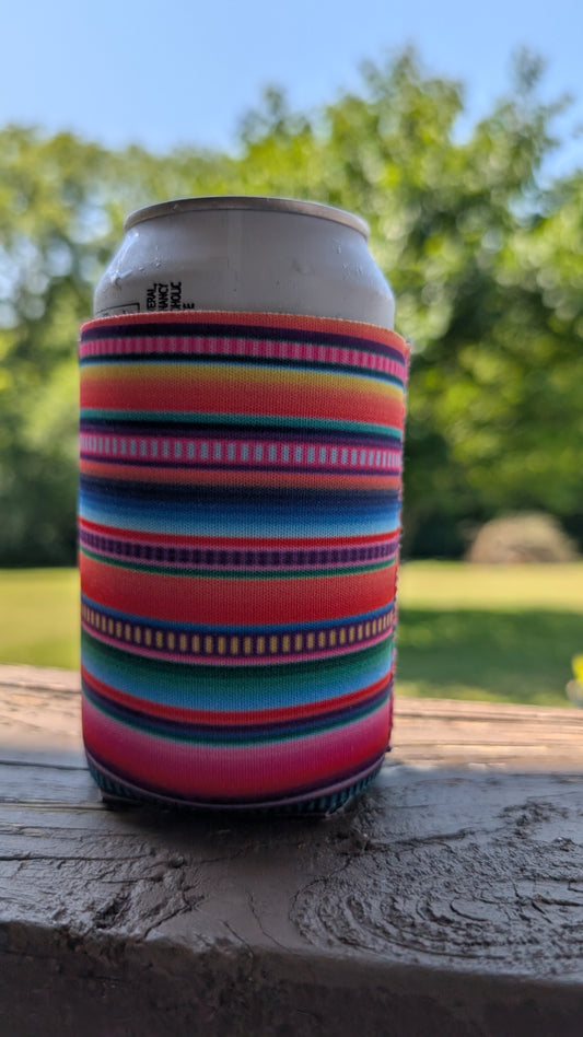 Serape Stripes Neoprene Can Coolie Koozies Sleeve Cooler