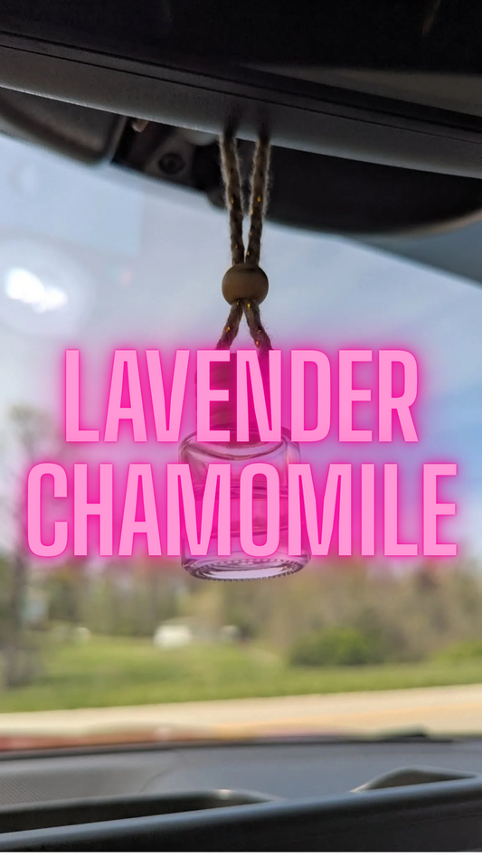 Lavender Chamomile Oil Diffuser Car Air Freshener, 4-6weeks scent