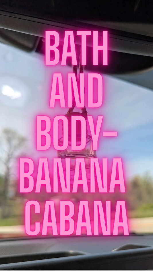 Banana Cabana Oil Diffuser Car Air Freshener, 4-6weeks scent