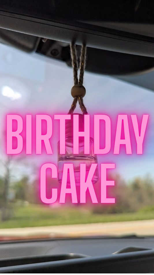 Birthday Cake Oil Diffuser Car Air Freshener, 4-6weeks scent