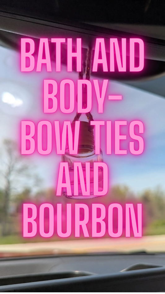 Bow Ties and Bourbon Oil Diffuser Car Air Freshener, 4-6weeks scent