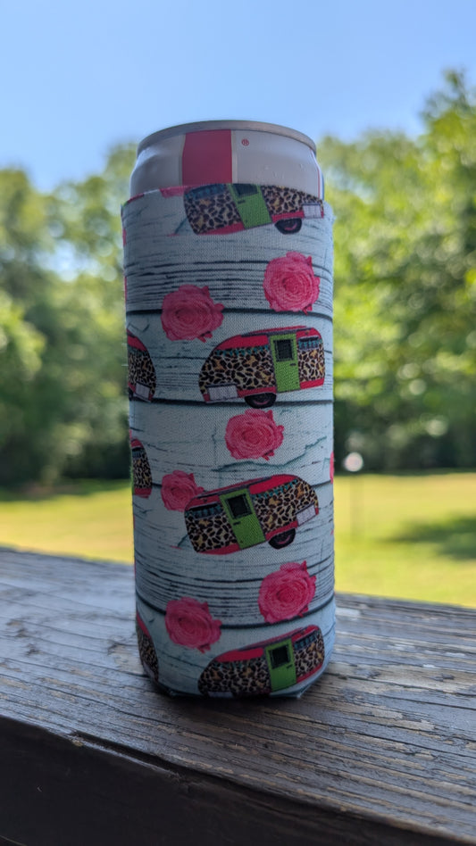 Chic Camper Neoprene Slim Can Koozie