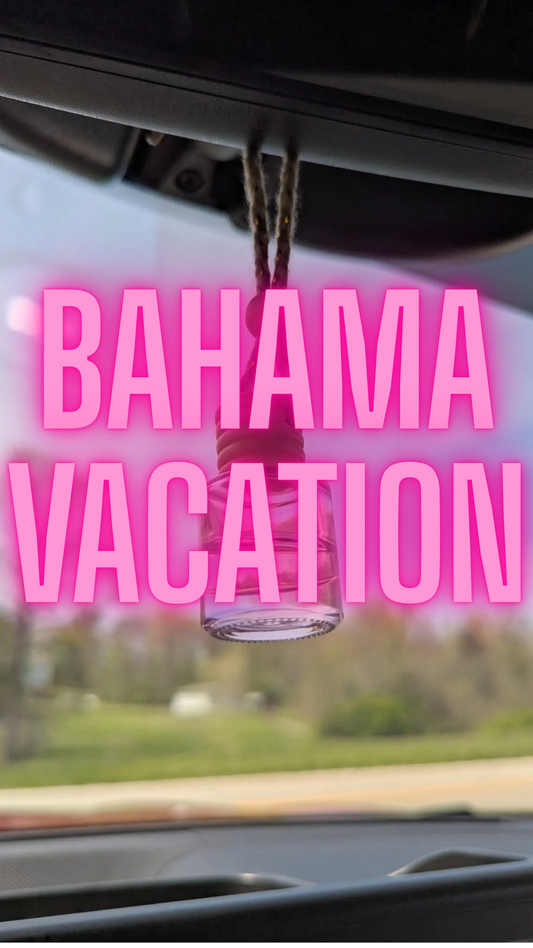 Bahama Vacation Oil Diffuser Car Air Freshener, 4-6weeks scent